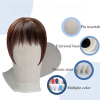 Placez les épingles d'insertion de moule de tête de toile de support de perruque la tête factice de mannequin