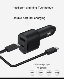 S21 S22 9v 12v светодиодные полосы освещения мощностью 45 Вт быстрое зарядное устройство для Samsung, светодиодные полосы освещения мощностью 45 Вт, USB-C зарядное устройство с двумя портами Usb с <span class=keywords><strong>2</strong></span> портами для автомобильного зарядного устройства Usb для Samsung зарядки - Product Image 5