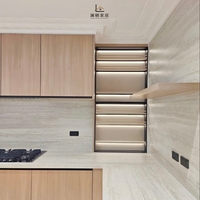 Mueble de Almacenamiento Moderno y Alto, Estilo Europeo, para Cocina, Organización del Hogar