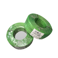 Câble en acier recouvert de PVC vert, câble galvanisé recouvert de plastique pour corde à linge, serre, plusieurs tailles en stock