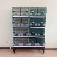 Grande cage d'élevage pour oiseaux, multicouche, mobile et modulable, pour perruches