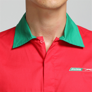 <span class=keywords><strong>Traje</strong></span> de trabajo del personal de la empresa Combinación de colores Tela Bordada Imprimir Hombres Camisas DE TRABAJO Logotipo personalizado - Product Image 4