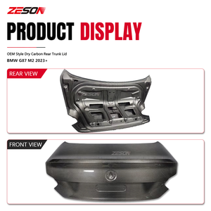 Couvercle de coffre arrière en fibre de carbone sèche style OEM pour BMW M2 G87 Série 2 G42 M240i 230i Coupé <span class=keywords><strong>2022</strong></span>+ - Product Image 3