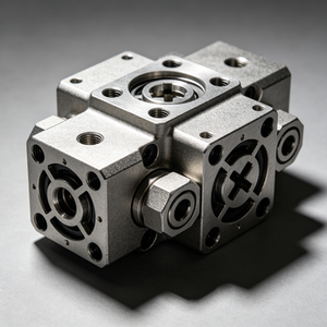 Fabrication sur mesure de corps de soupape hydraulique en alliages d'acier par usinage CNC, pièces de soupape de précision OEM ODM pour la construction, l'agriculture et l'industrie - Product Image 1