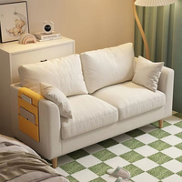 Ensemble de canapés doubles en tissu de style scandinave moderne, populaire pour les appartements ou les maisons en location, pour le salon ou la chambre à coucher
