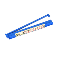 Supports de Mahjong Modernes Portables en Acrylique Transparent de Haute Qualité avec Poussoirs, 4 Pièces pour Jeux de Société et Divertissement
