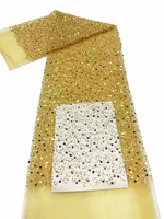 Usine vente en gros 2023 populaire Offre Spéciale perles paillettes broderie perle dentelle tissu pour mariage