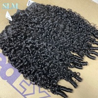 Extensions de cheveux humains bruts ondulés indiens alignés sur les cuticules, tissages de cheveux bouclés cambodgiens, extensions de cheveux bouclés birmans en gros