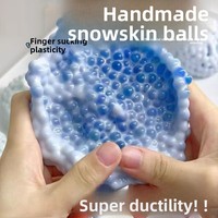 Balle anti-stress en caoutchouc faite à la main effet peau de glace - Populaire sur Xiaohongshu, jouet de décompression DIY transfrontalier pour soulager les tensions