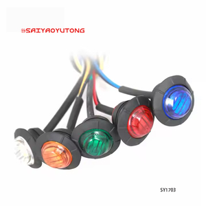 Indicador LED de nueva condición, luz indicadora lateral para remolque, V 12, 24V, amarillo, blanco, rojo, camiones, señal de giro, accesorio de luz para coche - Product Image 3