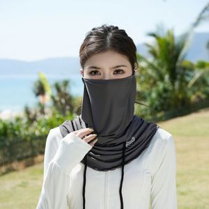 Masque de protection solaire intégral pour le visage et le cou, style broderie 3D, impression numérique, 100% polyester, cagoule unisexe, vente en gros - Product Image 2