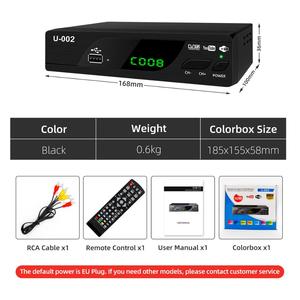 JUNUO más vendido barato decodificadores <span class=keywords><strong>TDT</strong></span> DVB-T2 <span class=keywords><strong>Decodificador</strong></span> digital Colombia - Product Image 6