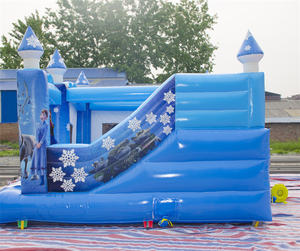 Château <span class=keywords><strong>gonflable</strong></span> Elsa et Anna de La Reine des Neiges - Utilisation commerciale, matériau PVC, capacité 500 kg, taille personnalisée - Product Image 6