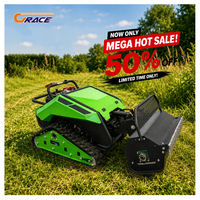 Mesin Pemotong Rumput Mini Robot Crawler Remote Control Laris Manis