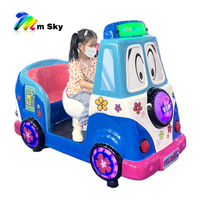 Mini-bus familial à 2 places pour jeux vidéo en fibre de verre, manège à pièces pour enfants, parc d'attractions intérieur M SKY