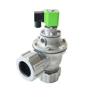 DMF-ZM-40S Dust Collector Pulse Jet Solenoid Valves 1.5 Inch Bag Filter Diaphragm Clean Air Right Angle With Fixed Nut Valve