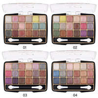Palette de fards à paupières 18 couleurs, fini scintillant et mat, haute pigmentation, waterproof, effet métallique, vente en gros