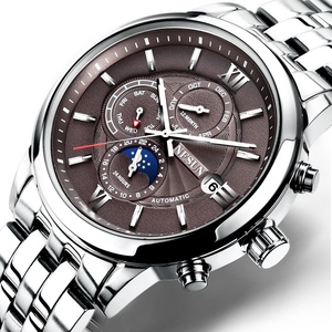 Montre mécanique automatique multifonctionnelle de haute qualité pour homme, étanche, ajourée, idéale pour les affaires et les loisirs, avec fonction veilleuse. - Product Image 4