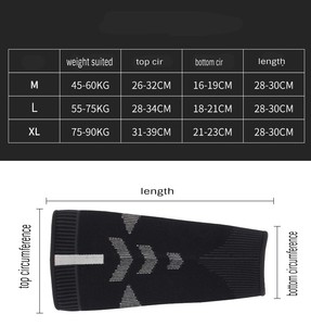 Manica a compressione per polpaccio, parastinchi a <span class=keywords><strong>maglia</strong></span> per la corsa di palloni da calcio e altri sport - Product Image 6