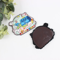 Aimants de réfrigérateur souvenirs promotionnels, aimants de réfrigérateur personnalisés en PVC époxy, autocollant magnétique 3D en PVC de dessin animé