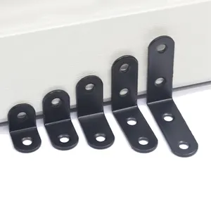 Black Angle Code Stainless Steel 90 Degree Right Angle Fixer Triangle Iron Bracket Connector Piece Hardware L-type Laminate Tray