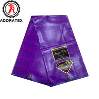 Offre Spéciale usine afrique mode Super brillant cire tissu coloré Double impressions Polyester uniforme vêtement Textile