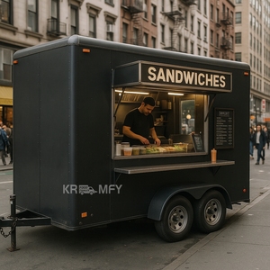 Remolque de Comida Rápida de Acero Inoxidable con Certificado CE 2025, Remolque de Concesión de Comida Rápida con Equipamiento Completo - Product Image 4