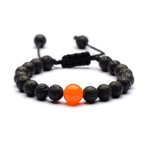 High Quality Handmade lava <strong>Bracelet</strong> Diffuser Beads <strong>Wax</strong> <strong>String</strong> <strong>Bracelet</strong> (MA18083) - Product Image 2