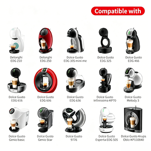 Cápsulas de Café Reutilizables de Acero Inoxidable Compatibles con <span class=keywords><strong>Dolce</strong></span> <span class=keywords><strong>Gusto</strong></span>, Piezas para Máquinas de Café, para Recarga de Aceite - Product Image 5