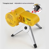 Niveau laser rouge avec trépied, 5 lignes, 1 point, niveau à bulle haute précision, qualité industrielle pour travaux de décoration intérieure