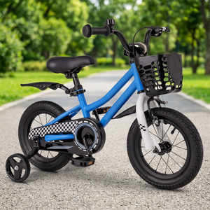 <b>Kids</b> <b>Bike</b> 12 Inch Toddler Boys Girls 3-8 Years Old Carbon Steel Frame Aluminum Alloy Rims Removable Training Wheels Handbrake - Product Image 3