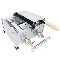 Prix usine Snack équipement 110v 220 volts crème glacée 14 forme de poisson bulle Commercial gaufrier gaz Taiyaki Machine