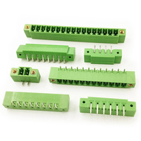 Connecteur de bornier PCB à angle droit de 90 degrés, mâle, avec brides de verrouillage, pas de 3,5 mm