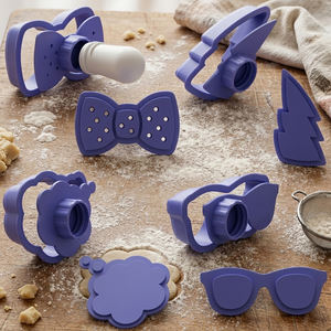 Juego de Cortadores y Sellos de Galletas Tropicales - Moldes de Fondant con Temática de Verano: Sandía, Piña y Helado, con Mango Intercambiable - Product Image 2