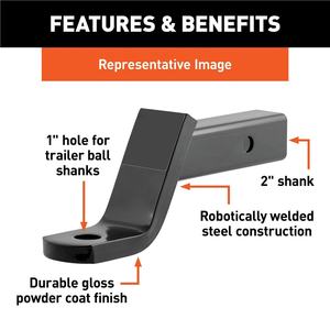 1BJY-HM-07 Piezas y accesorios de remolque de nueva condición 7500lbs Montaje de bola de capacidad para diseño de bola de enganche - Product Image 4