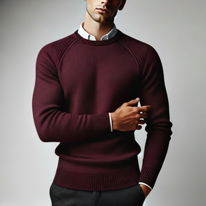 Chandails à col rond en laine mélangée pour hommes de haute qualité à la mode Style moelleux flou direct du fabricant pour l'hiver - Product Image 1