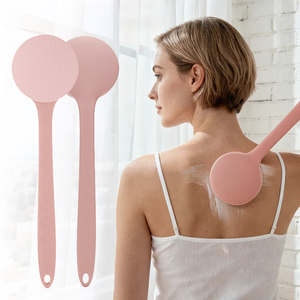 فرشاة LOHAS قابلة لإعادة الاستخدام بمقبض طويل من السيليكون الآمن للطعام، أداة تطبيق لوشن الجسم بدون خطوط للتشذيب الذاتي - Product Image 3