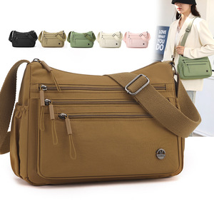 Women's Shoulder Bag Large Capacity Multi Compartment Nylon Waterproof Crossbody Bag For Everyday Use Spring 2025 - Product Image 1