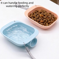 Accessoires pour animaux de compagnie Produits pour chiens Luxe Voyage Chien Chat Bouteille d'eau Distributeur de nourriture