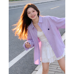 เสื้อเชิ้ตแขนยาวสีขาวลำลองคุณภาพสูงสำหรับผู้หญิง ปี 2026 แฟชั่นยอดนิยม ปักลายเล็กน้อย จากโรงงานผู้ผลิต - Product Image 1