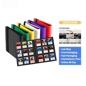Classeur de cartes à collectionner FUXI 9 pochettes pour 360 cartes, album à chargement latéral, sangle élastique, pour cartes TCG et sportives, livre de collection de cartes - Product Image 2