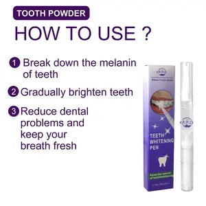 OEM您的品牌口腔护理中国凝胶牙齿美白笔自有品牌快速漂白牙齿美白中性笔