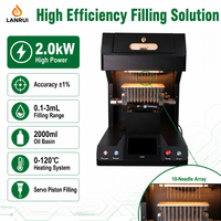 Machine de remplissage d'huile automatique multi-aiguilles avec conception compacte de 75 kg, stockage de formules et contrôle par écran tactile convivial pour l'opérateur