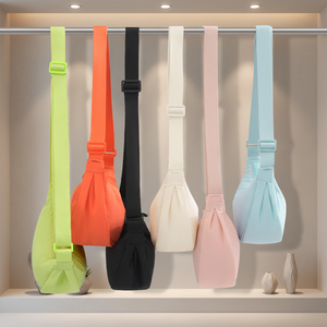 <span class=keywords><strong>กระเป๋า</strong></span>สะพายข้างไนลอนทรงใหม่ MKW4329 สำหรับผู้หญิง น้ำหนักเบา สไตล์ลำลอง <span class=keywords><strong>กระเป๋า</strong></span>สะพายไหล่ทรงเกี๊ยวสุดอินเทรนด์ พร้อมสายสะพายปรับได้ - Product Image 6