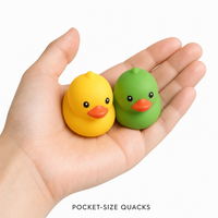 Jouets Squishy en forme de canard souple et compressible, corps mat, disponibles en deux couleurs, compagnon de bureau