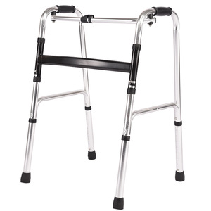 Aluminum Alloy <b>Walker</b> Single Bend Adjustable Height <b>For</b> Elderly And <b>Disabled</b> Mobility Aid - Product Image 1