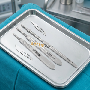 Scalpels et lames chirurgicales en acier inoxydable, couteaux chirurgicaux jetables et réutilisables, instruments chirurgicaux - Product Image 3