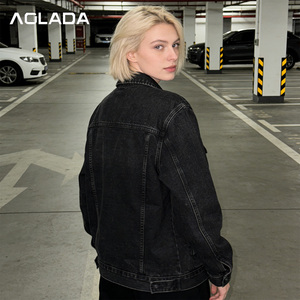 Nuova Giacca in Denim Personalizzata per Uomo e <span class=keywords><strong>Donna</strong></span>, Stile <span class=keywords><strong>Vintage</strong></span> Lavato, Unisex, Casual, Streetwear, con Tasche - Product Image 2