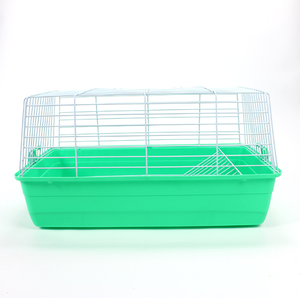 Fil de fer de qualité supérieure et plateau en plastique grand lapin néerlandais cochon cage cobaye cage de transport de lapin pour l'élevage de lapins - Product Image 2