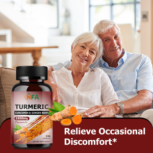 Cápsulas de Cúrcuma OEM ODM con Raíz de Cúrcuma, Raíz de Jengibre y Bromelina, Apoyo para la Salud de las Articulaciones, Envejecimiento Saludable, Alivio del Malestar - Product Image 6